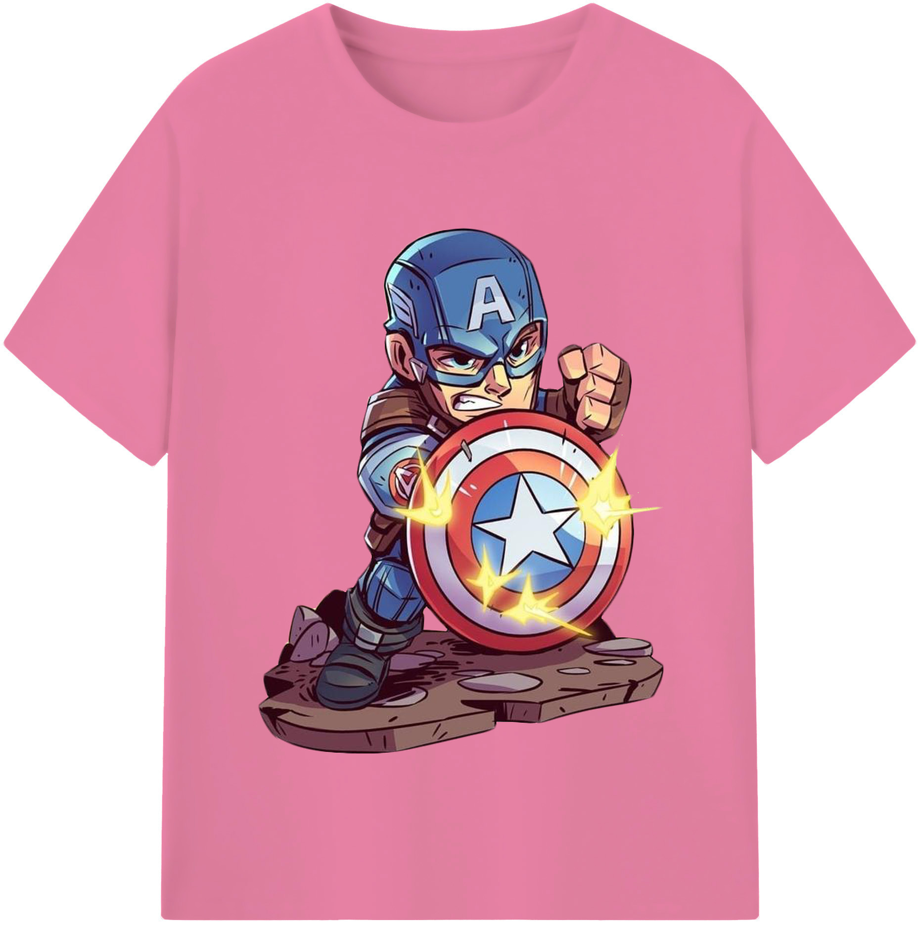 （画像用） アベンジャーズ The Avengers 綿100％半袖Tシャツ（フロントプリント）